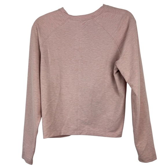 LULULEMON Tuck and Gather‎ Pullover Light Pink Knot Tie Flawed Size 4 Yoga - Picture 7 of 12
